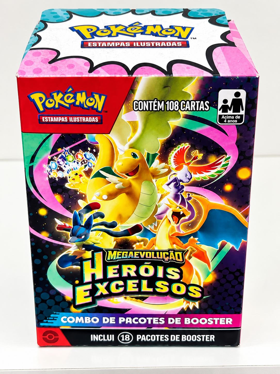Caixa de boosters Heróis Excelsos 18 boosters