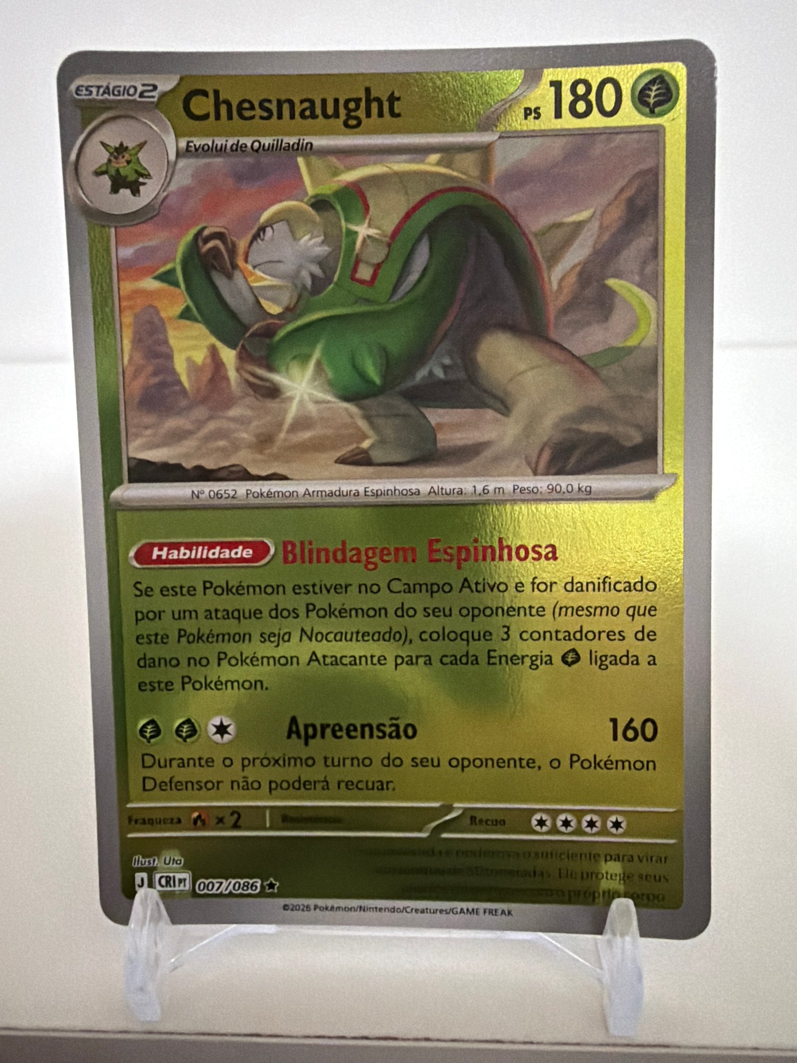 Chesnaught 007/86 reverse foil