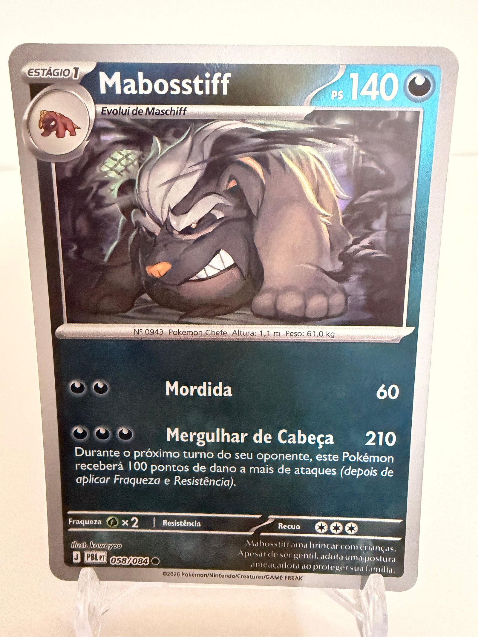 Mabosstiff 058/84 reverse foil