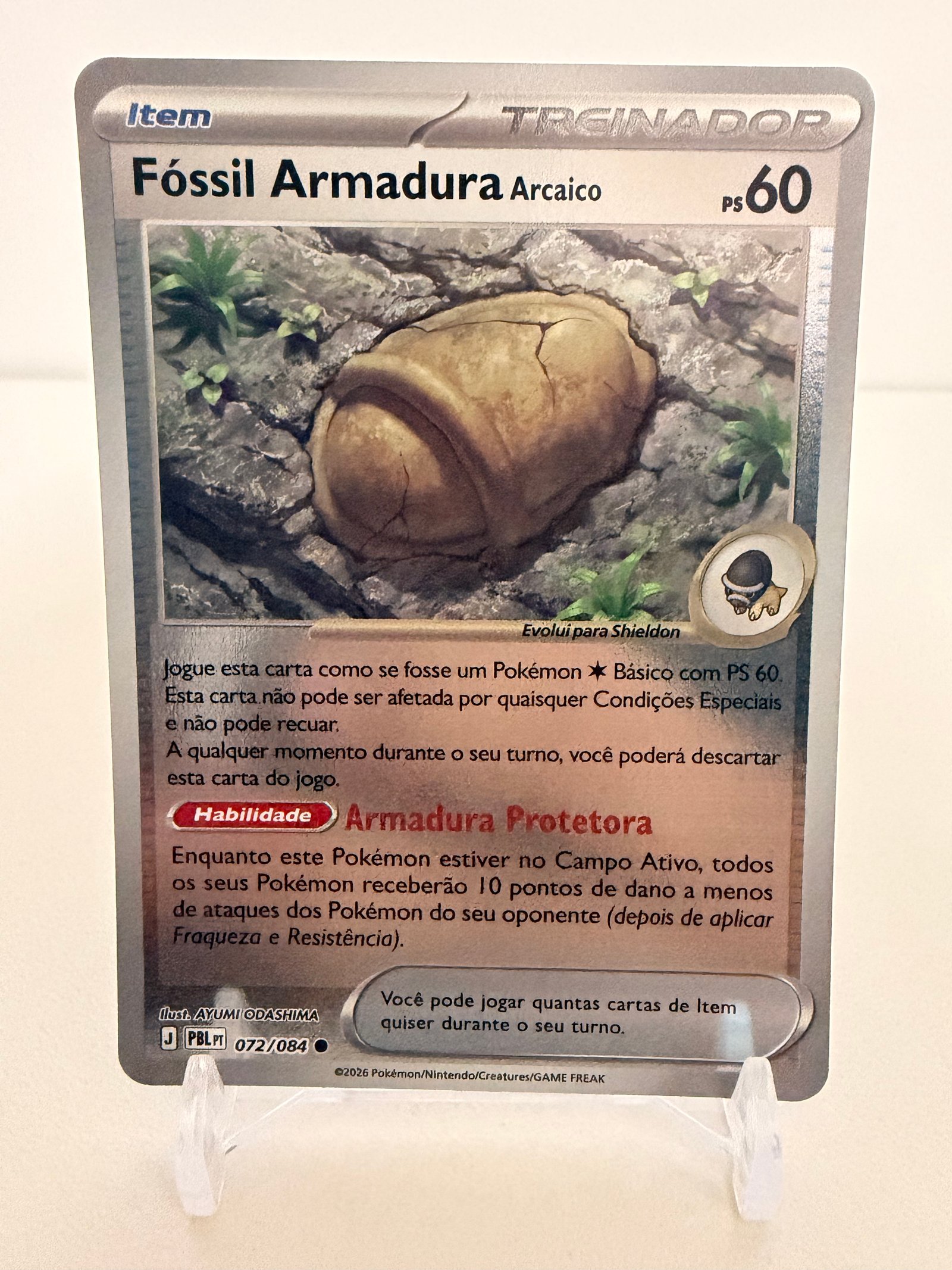 Fóssil armadura 072/84 reverse foil
