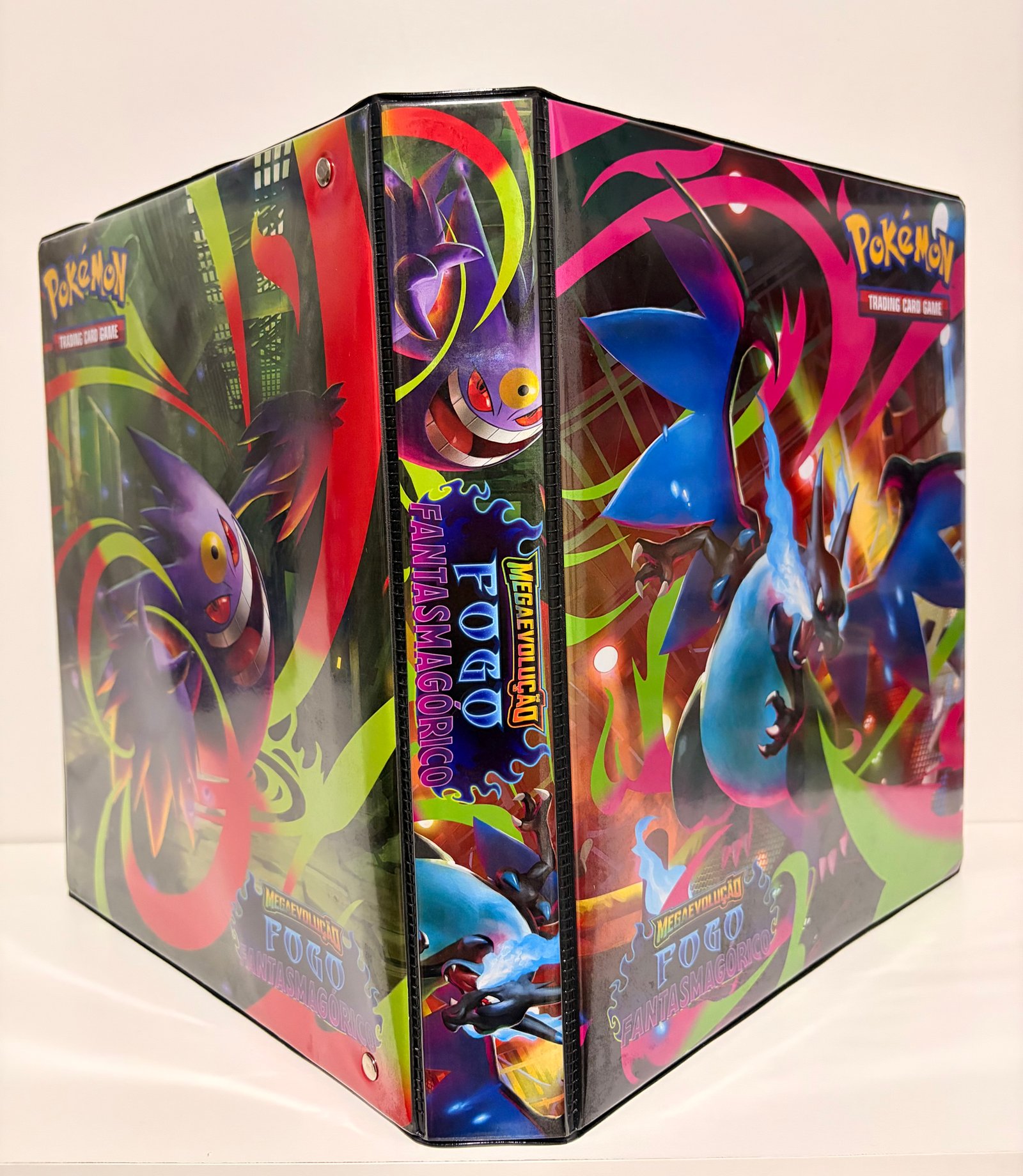 Fichário Pokémon TCG – Mega Evolução: Fogo Fantasmagórico
