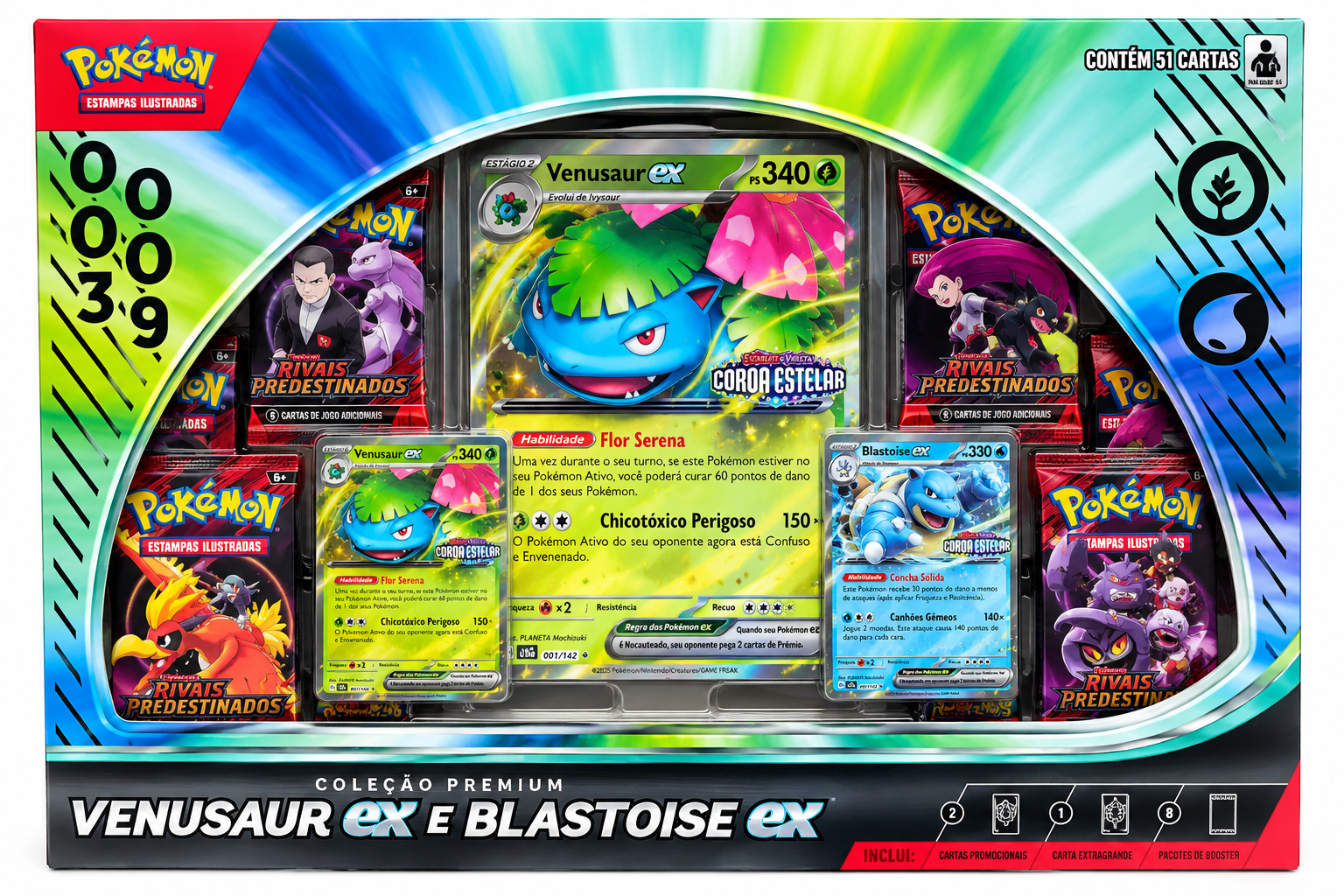 Venusaur Ex E Blastoise Ex Premium