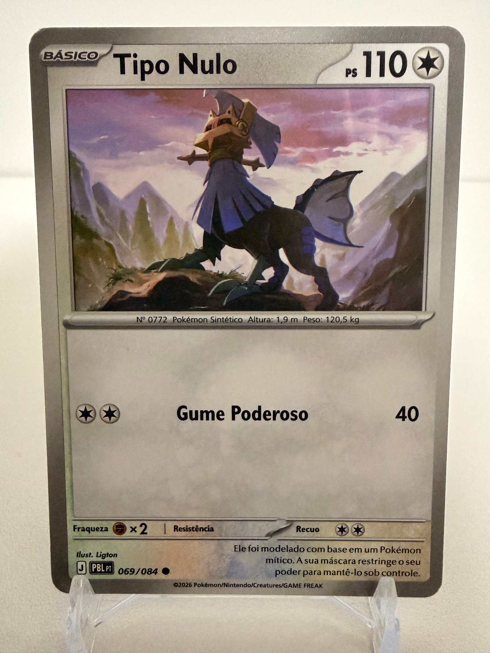Tipo nulo 069/84 comum