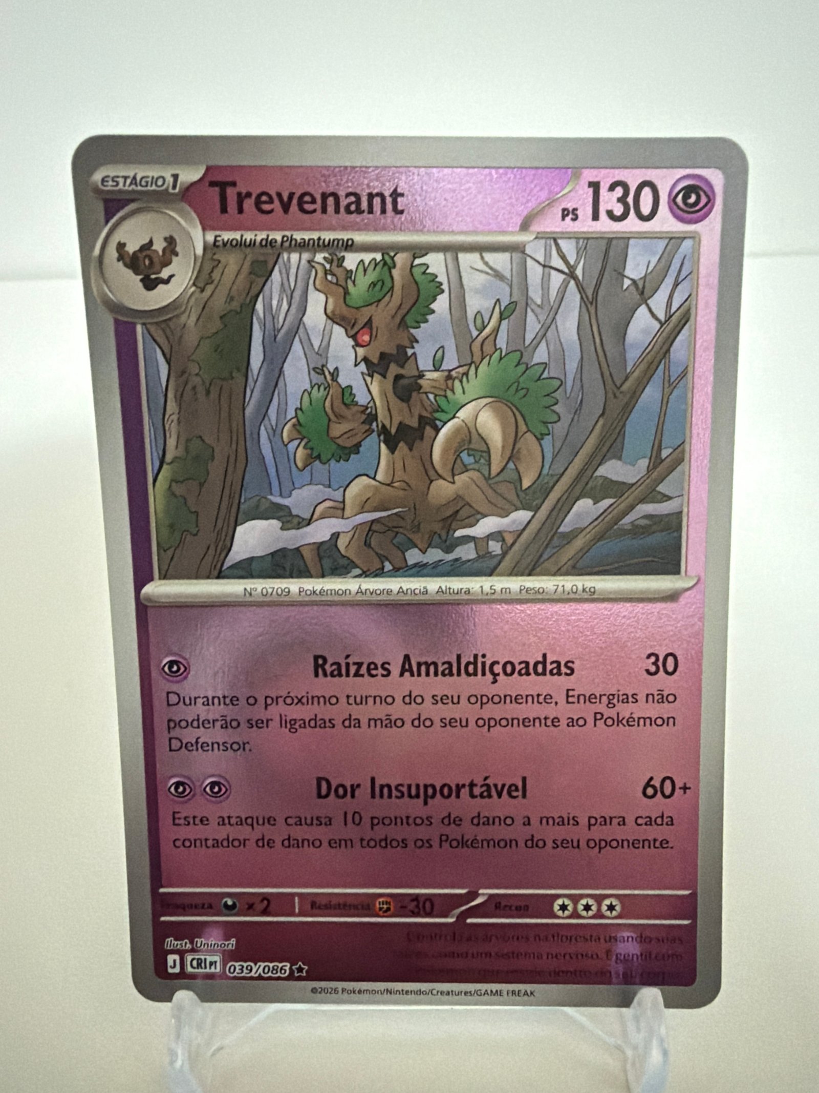 Trevenant 039/86 reverse foil