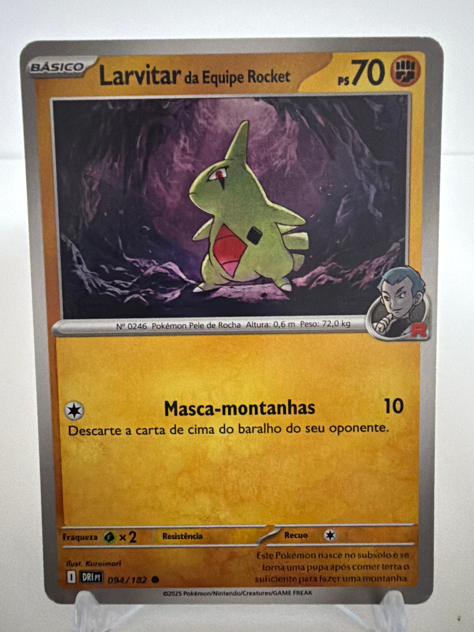 Larvitar da equipe Rocket 094/182 comum