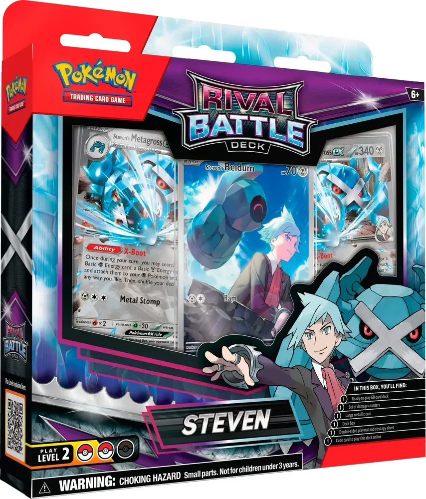 Pokémon TCG Rival Battle Deck Steven — 60 cartas