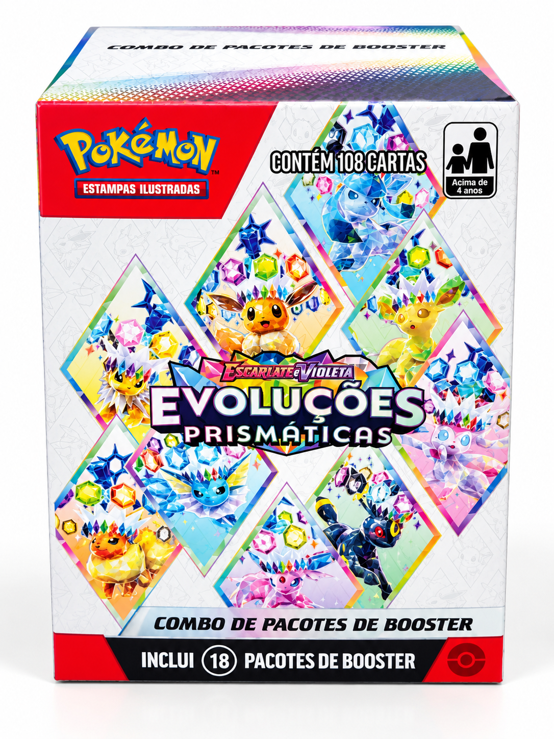 Caixa de boosters Evoluções Prismáticas 18 boosters