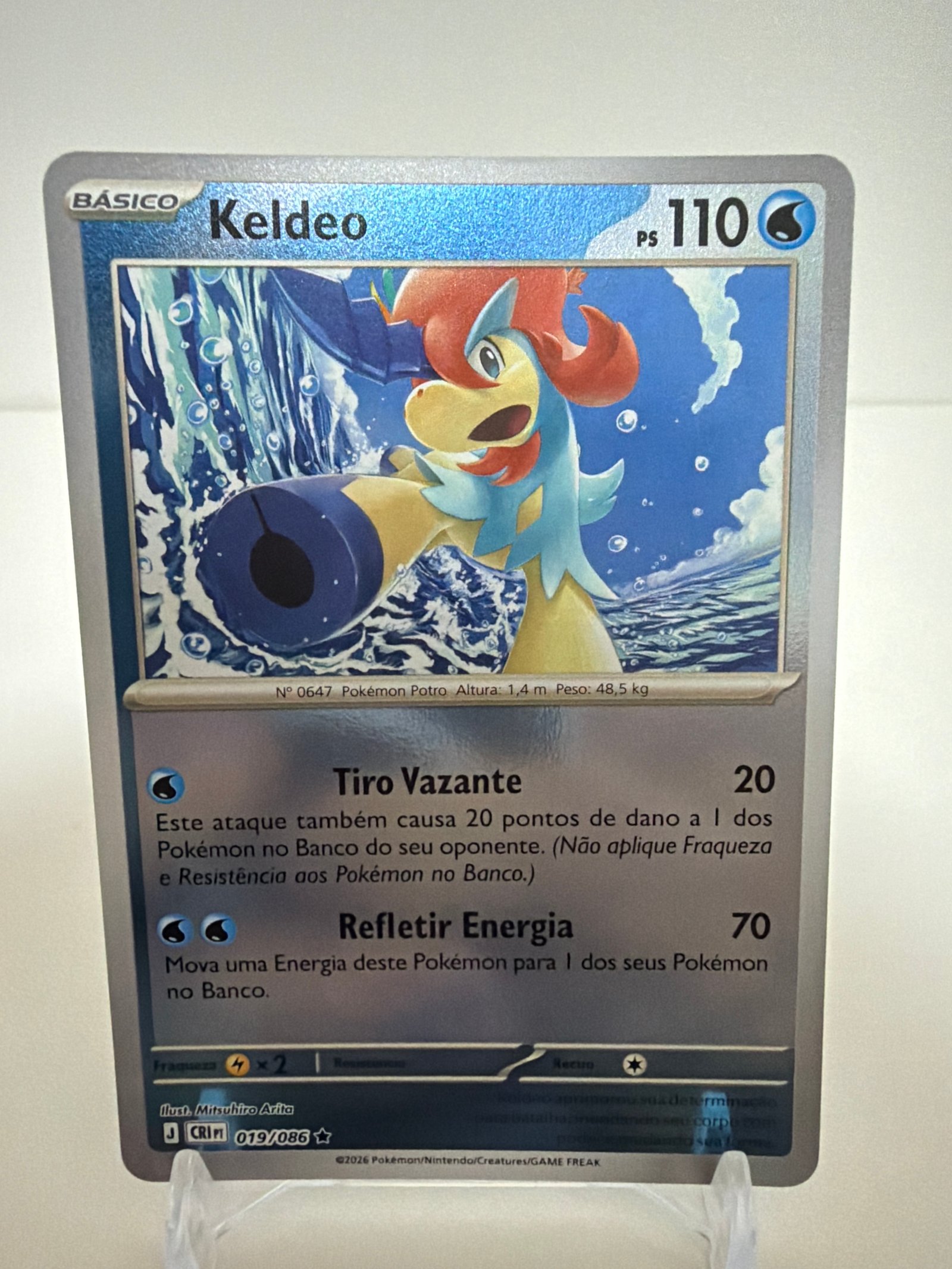 Keldeo 019/86 reverse foil