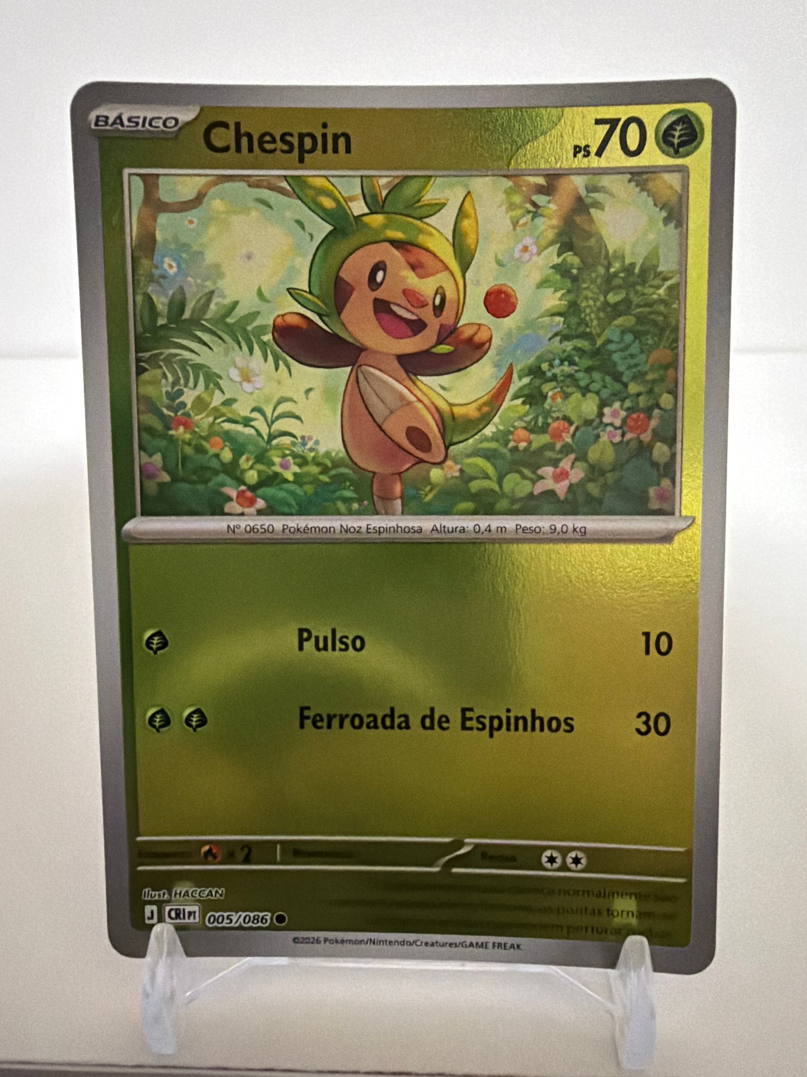 Chespin 005/86 reverse foil
