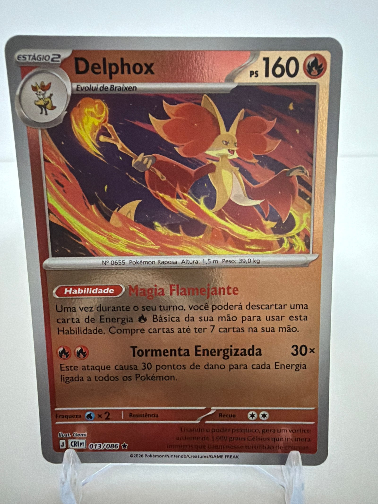 Delphox 013/86 reverse foil