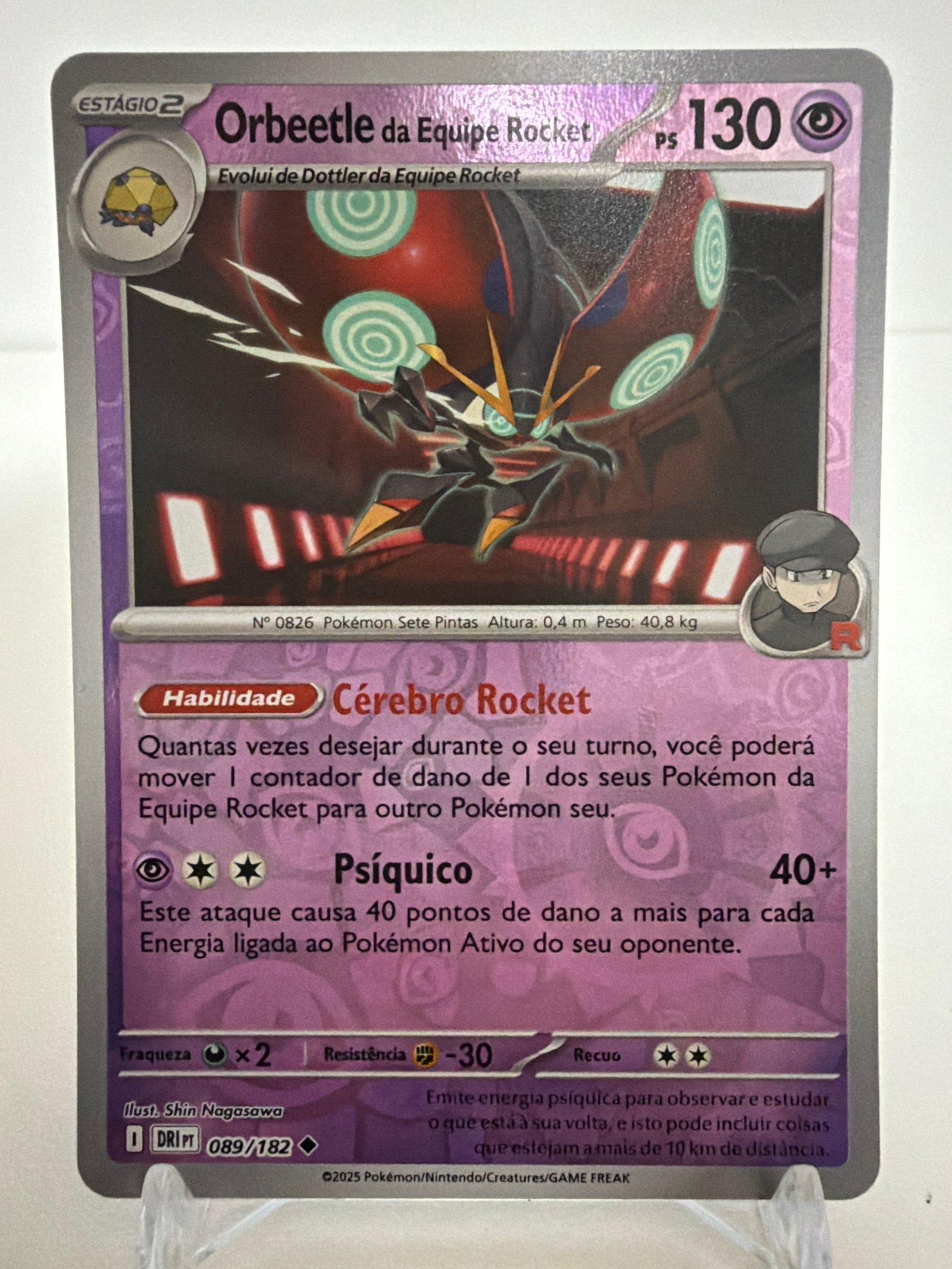 Orbeetle da equipe Rocket 089/182 reverse foil