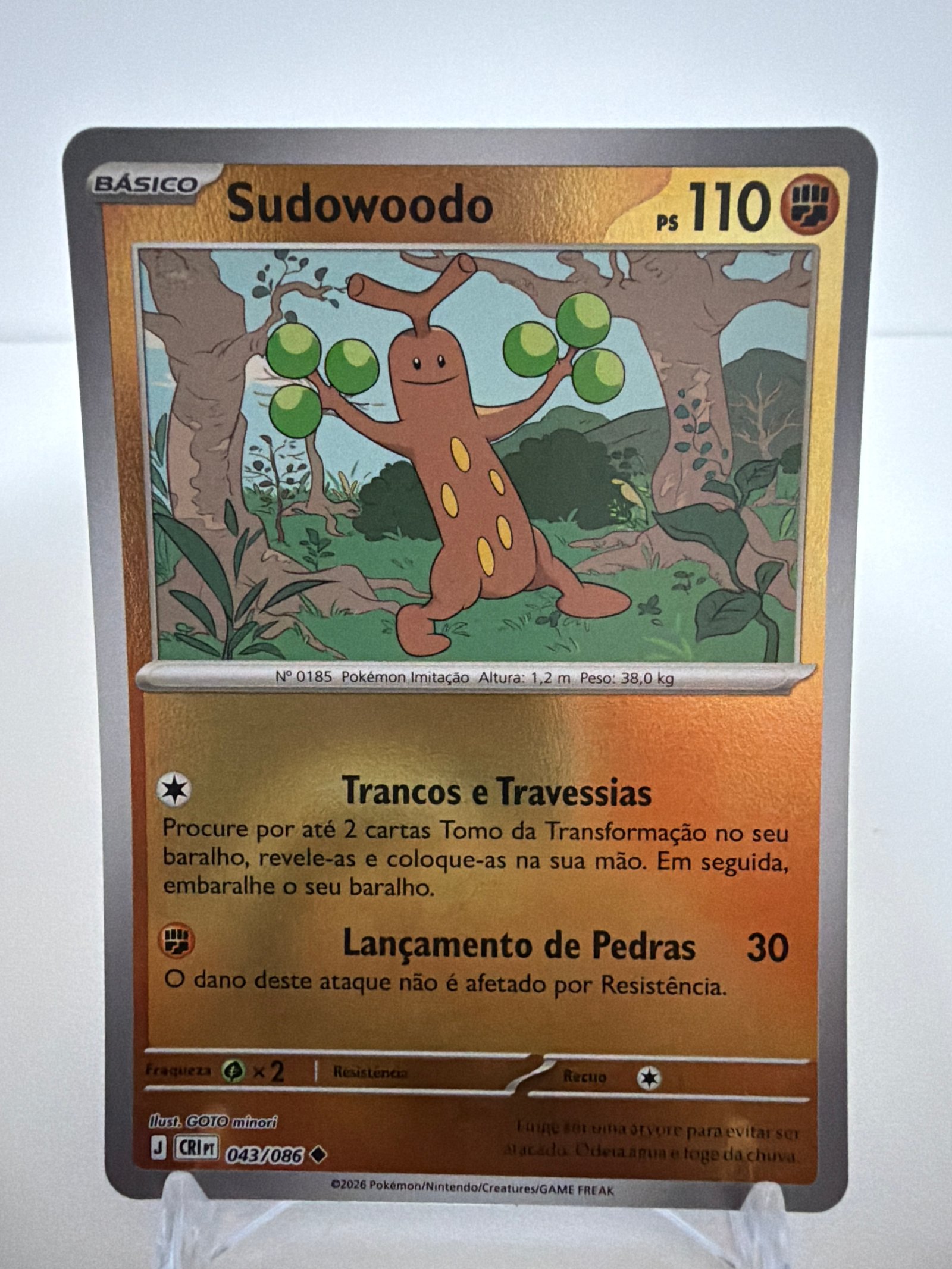 Sudowoodo 043/86 reverse foil
