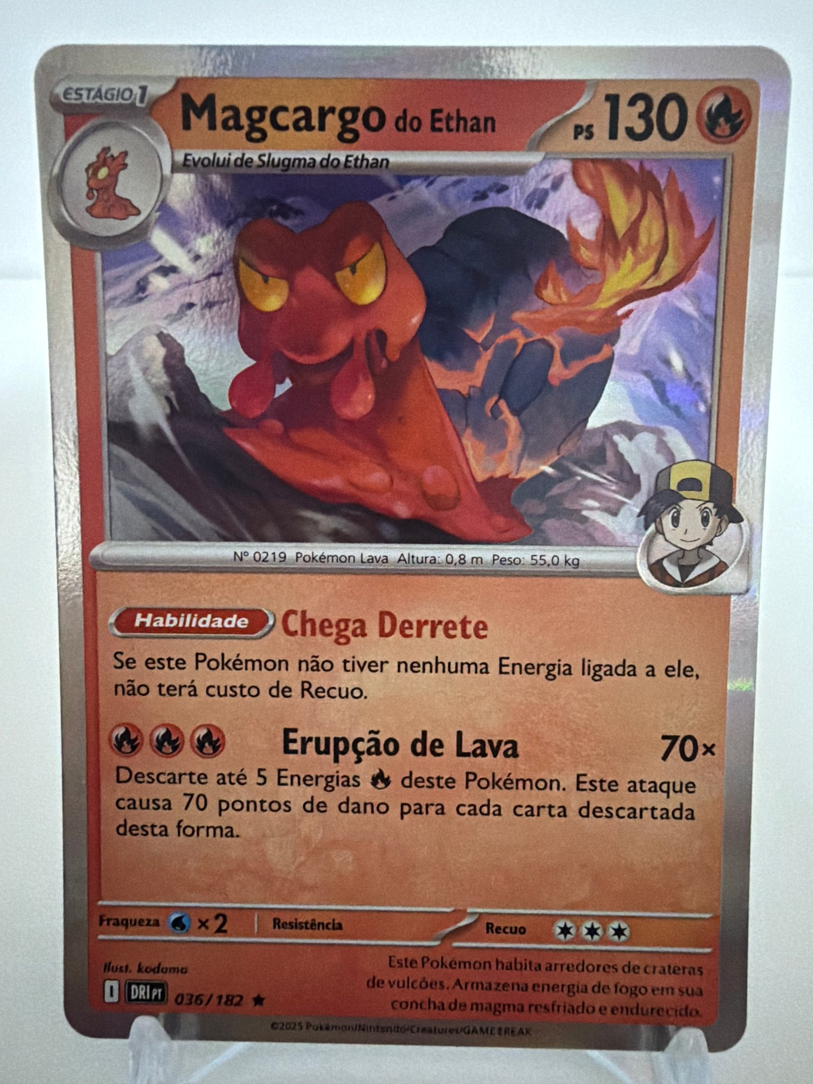 Magcargo do Ethan 036/182 foil