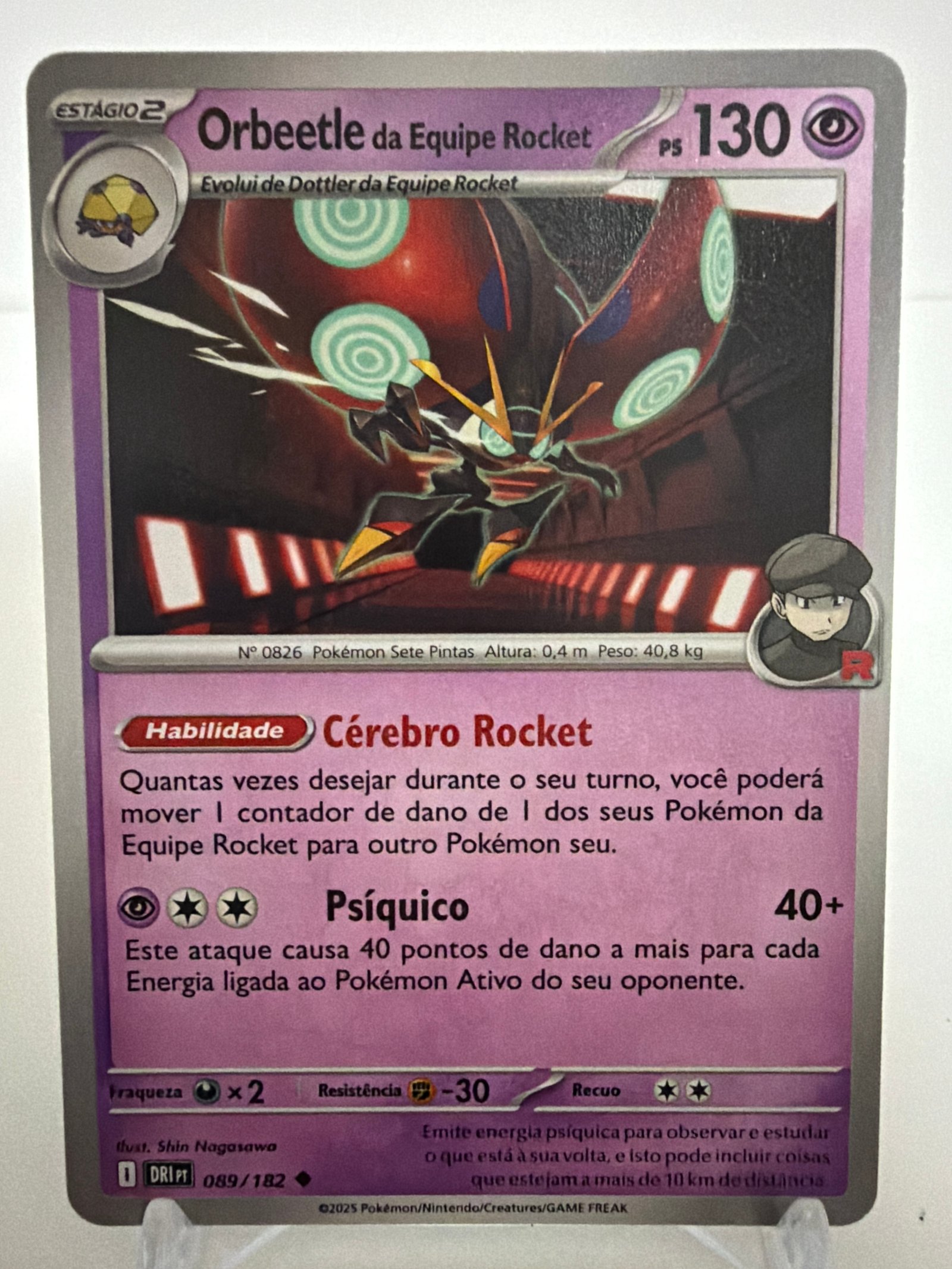 Orbeetle da equipe Rocket 089/182 comum