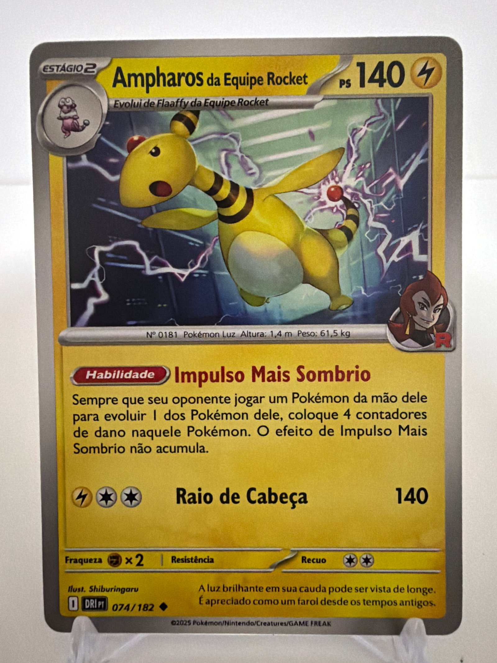 Ampharos da equipe Rocket 074/182 comum