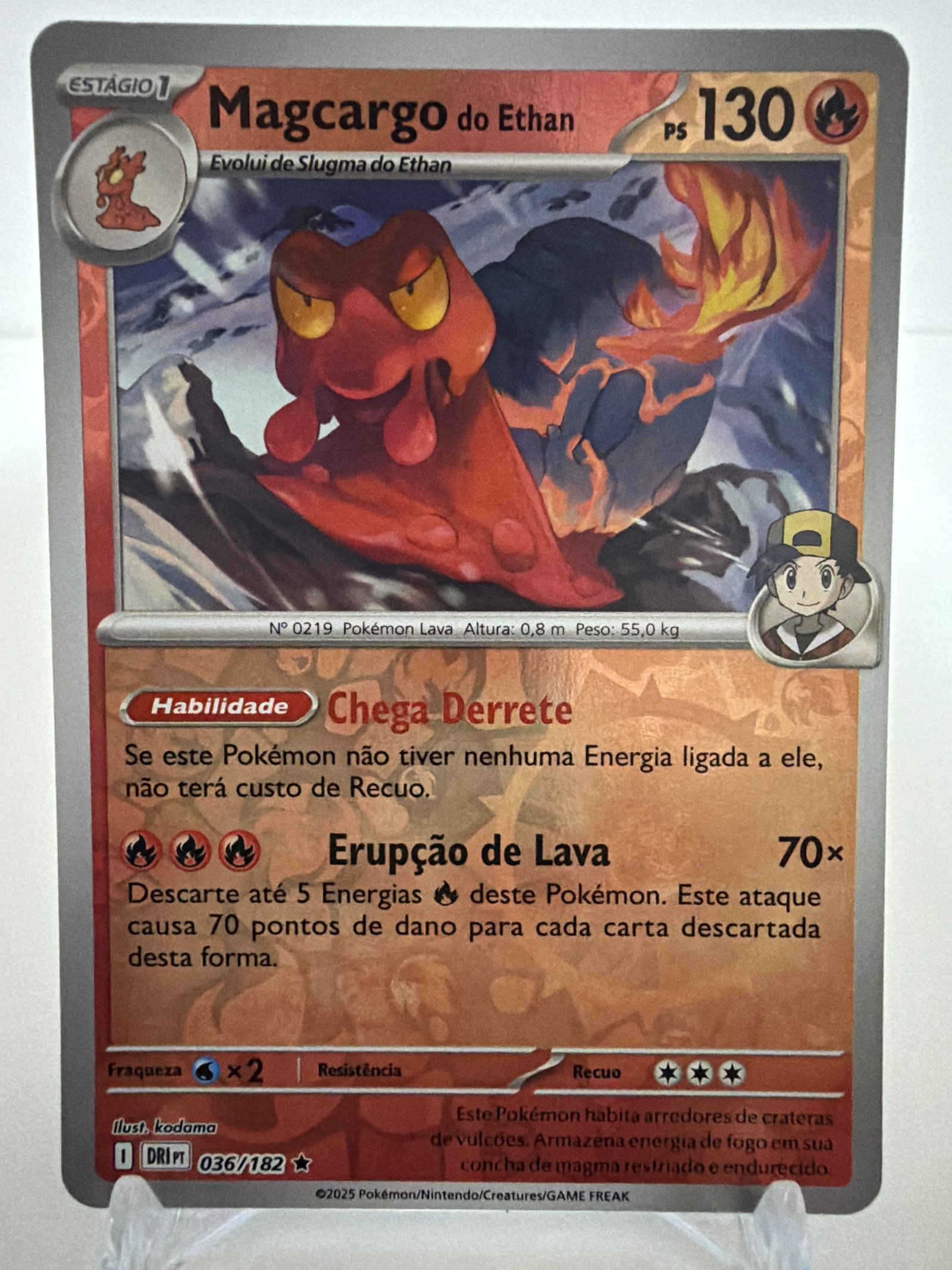 Magcargo do Ethan 036/182 reverse foil